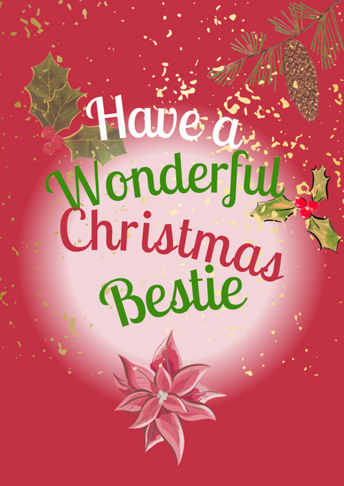 Bestie Christmas Card Personalisation