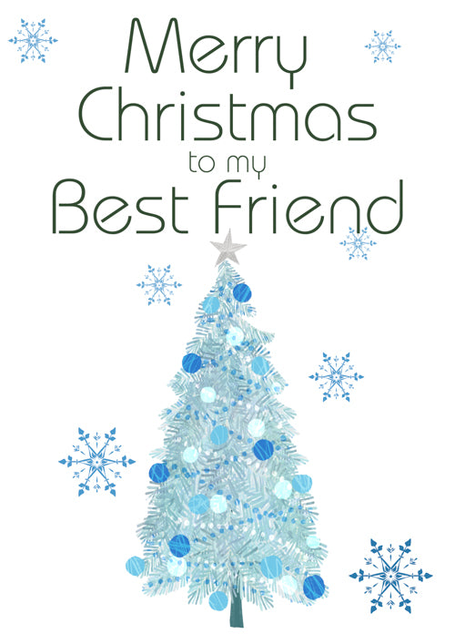 Best Friend Christmas Card Personalisation