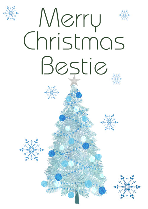 Bestie Christmas Card Personalisation