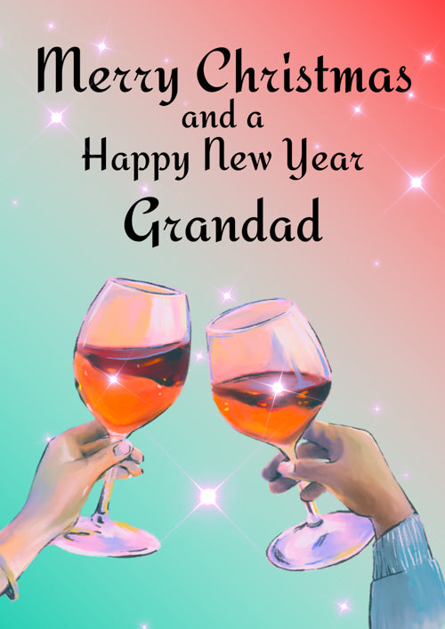 Grandad Christmas And New Year Card Personalisation