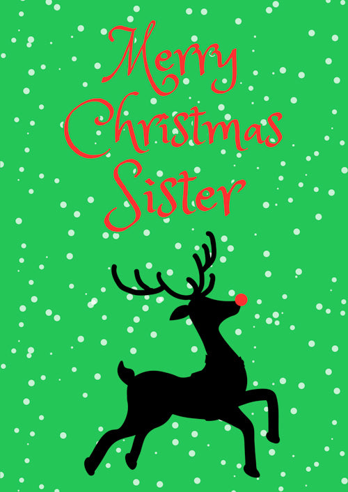 Sister Christmas Card Personalisation