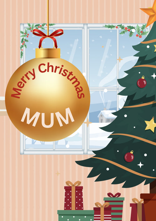 Mum Christmas Card Personalisation