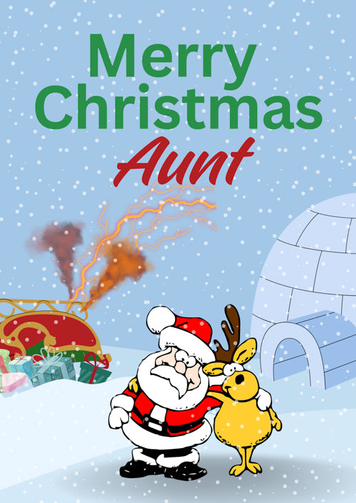 Aunt Christmas Card Personalisation