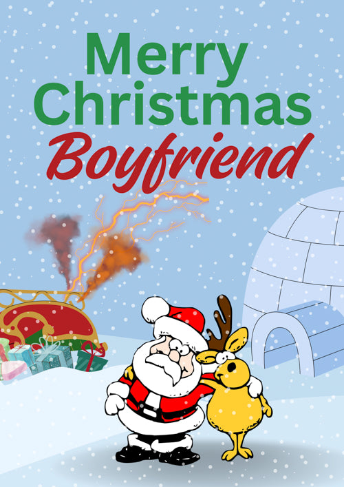 Boyfriend Christmas Card Personalisation