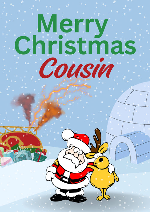 Cousin Christmas Card Personalisation