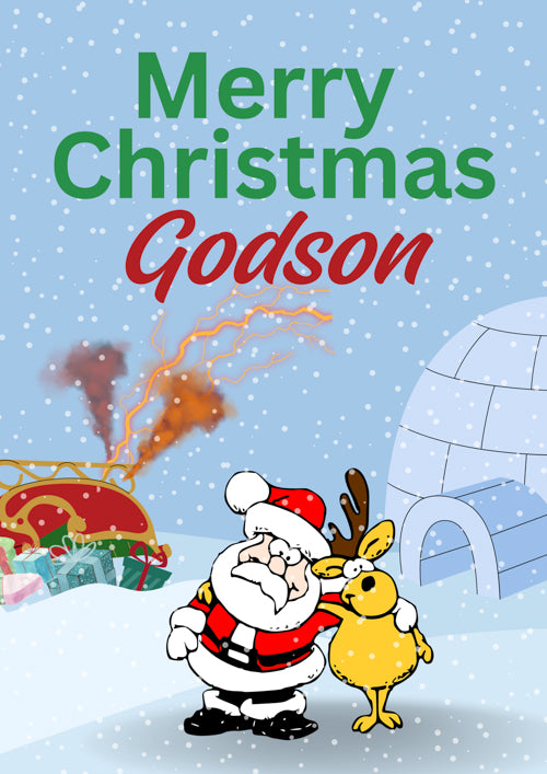 Godson Christmas Card Personalisation