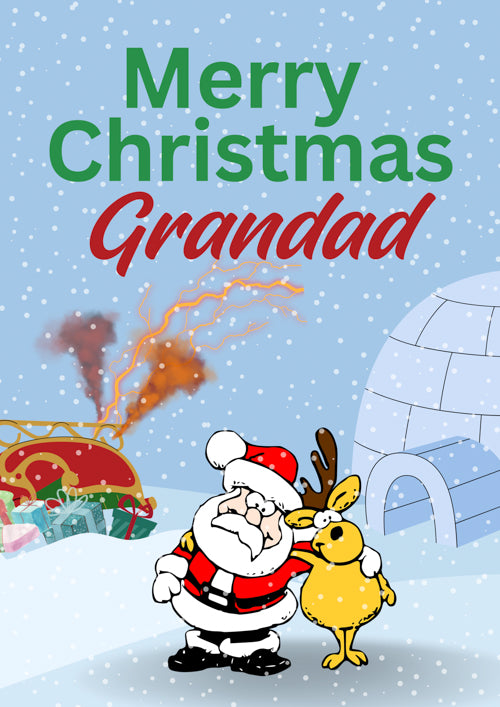 Grandad Christmas Card Personalisation