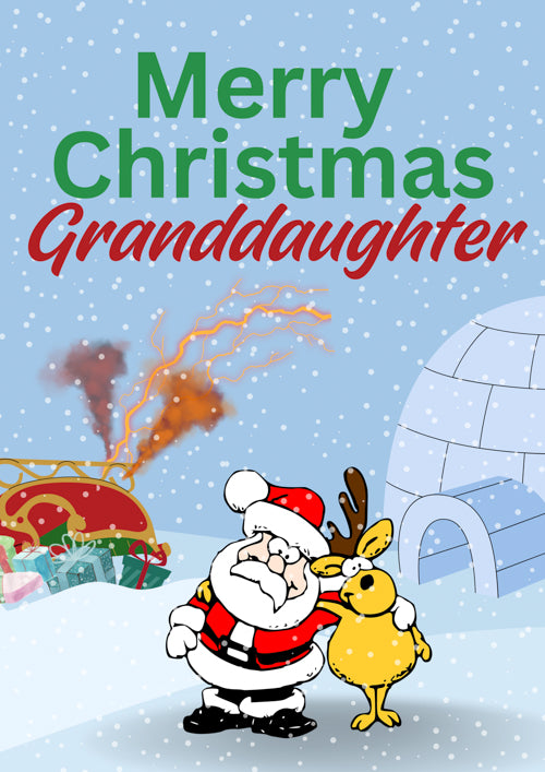 Granddaughter Christmas Card Personalisation