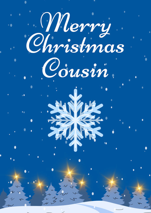 Cousin Christmas Card Personalisation