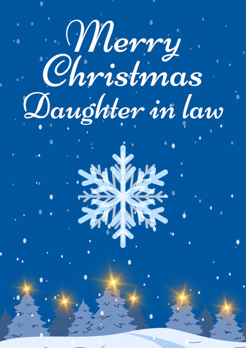 Daughter In Law Christmas Card Personalisation