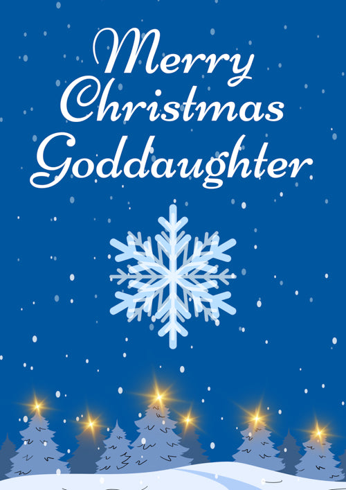 Goddaughter Christmas Card Personalisation