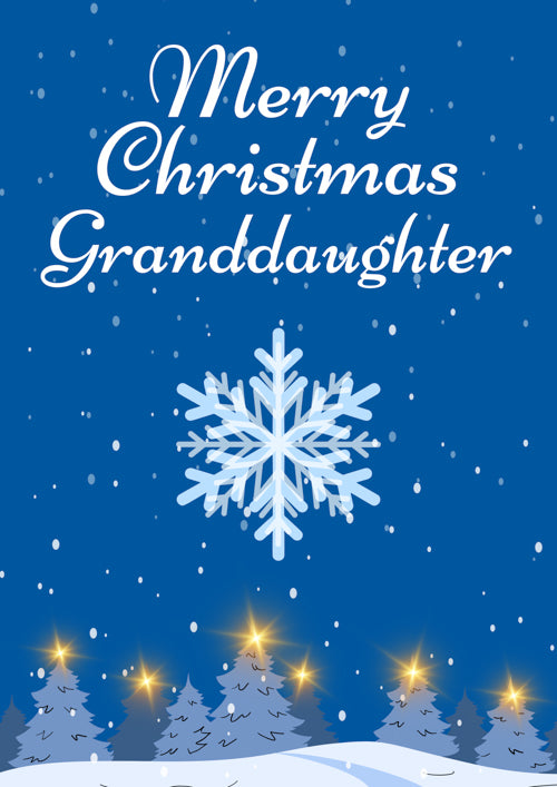 Granddaughter Christmas Card Personalisation