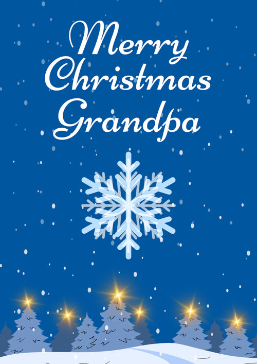 Grandpa Christmas Card Personalisation