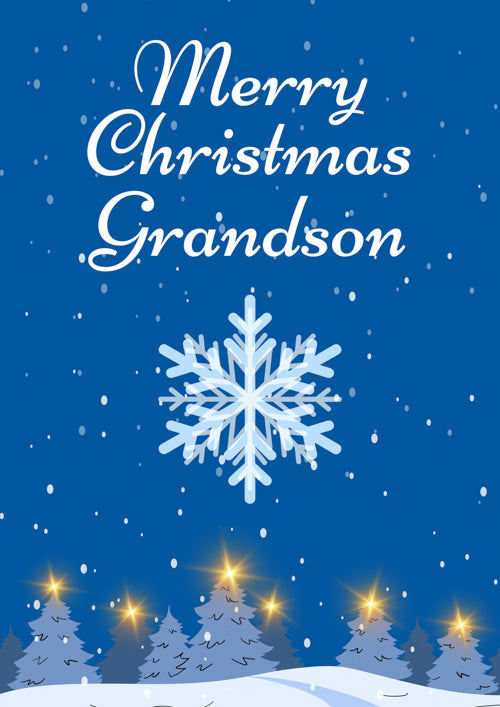 Grandson Christmas Card Personalisation