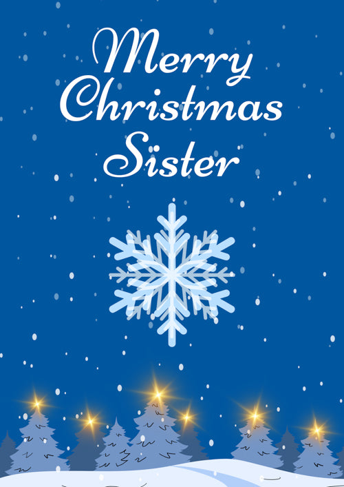 Sister Christmas Card Personalisation