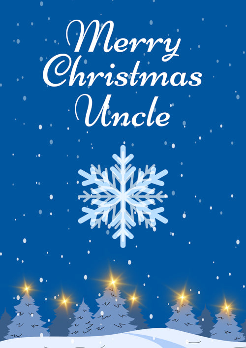 Uncle Christmas Card Personalisation