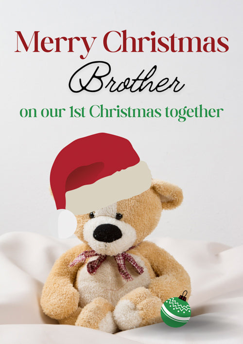 1st Brother Christmas Card Personalisation