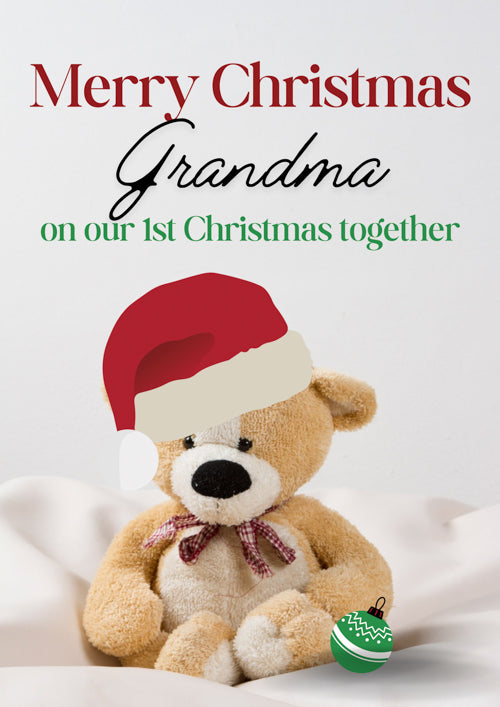 1st Grandma Christmas Card Personalisation