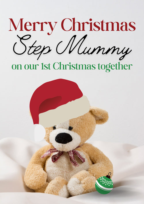 1st Step Mummy Christmas Card Personalisation