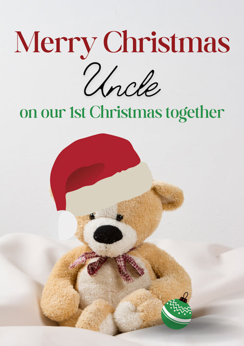 1st Uncle Christmas Card Personalisation