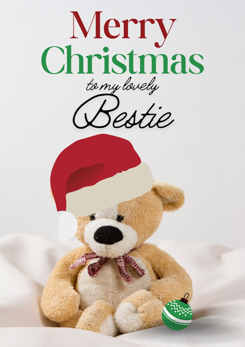 Bestie Christmas Card Personalisation