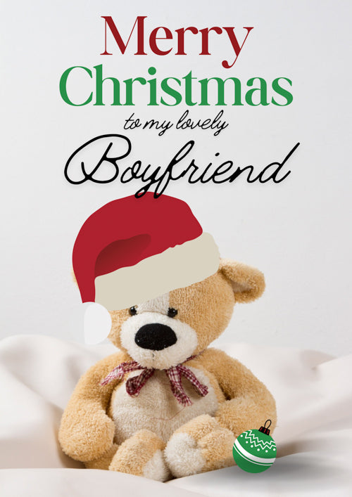 Boyfriend Christmas Card Personalisation