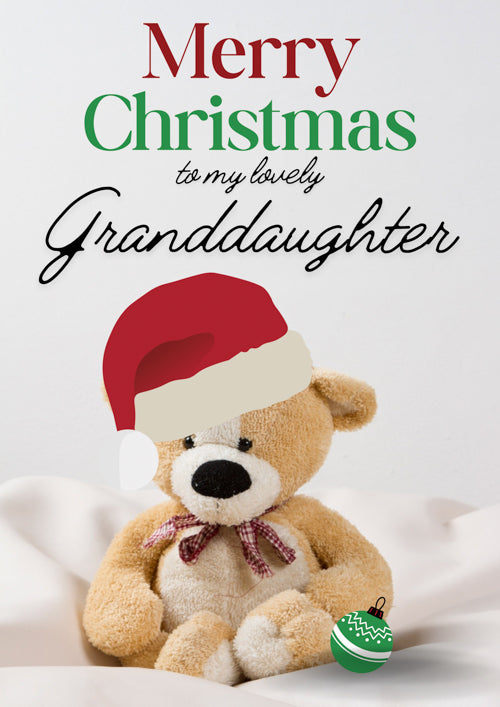 Granddaughter Christmas Card Personalisation