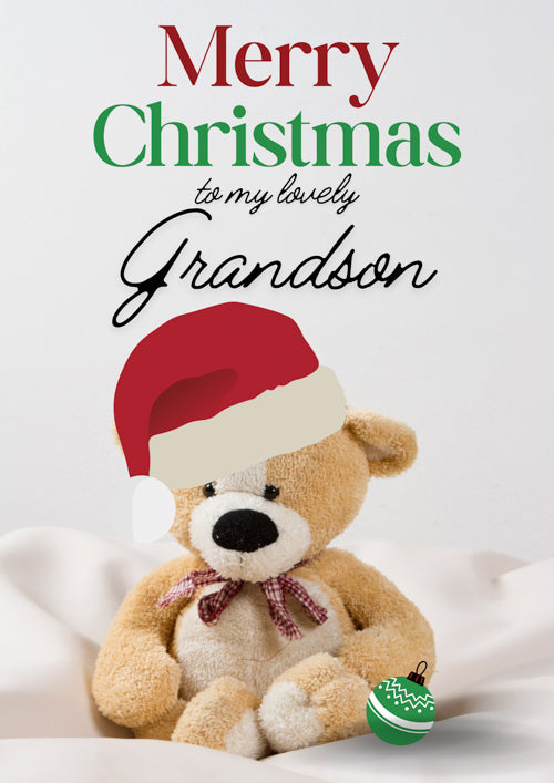 Grandson Christmas Card Personalisation