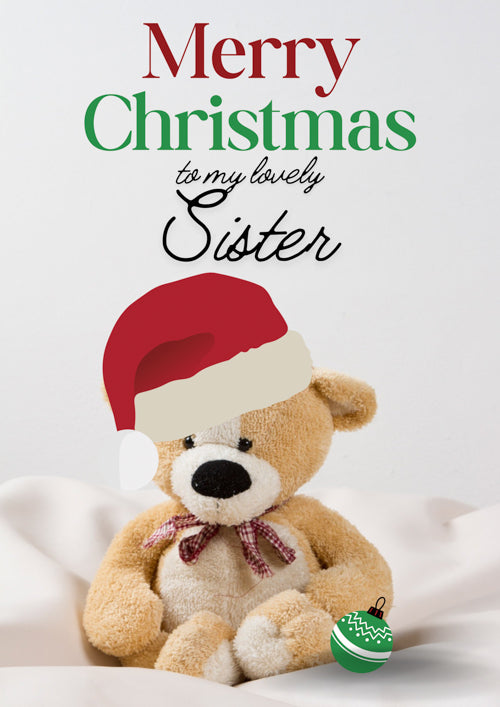 Sister Christmas Card Personalisation