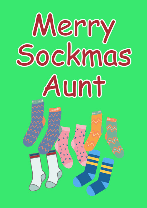 Funny Aunt Christmas Card Personalisation