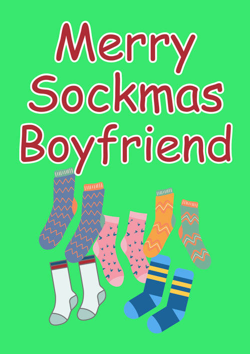 Funny Boyfriend Christmas Card Personalisation