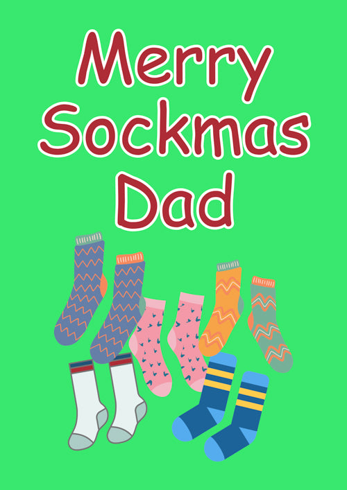 Funny Dad Christmas Card Personalisation