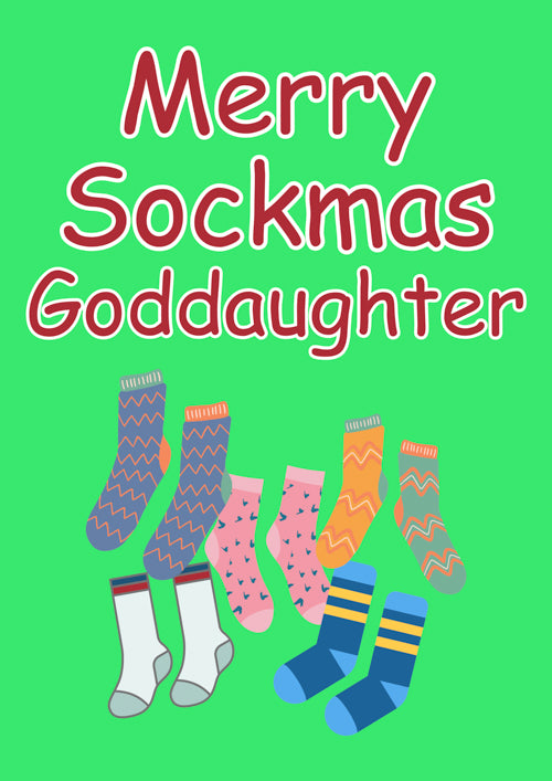 Goddaughter Christmas Card Personalisation