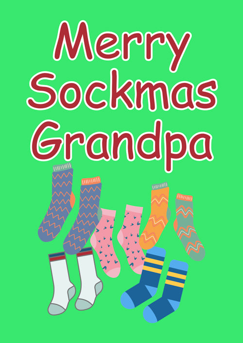 Grandpa Christmas Card Personalisation