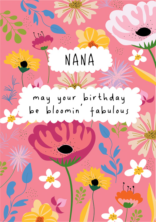 Nana Birthday Card Personalisation