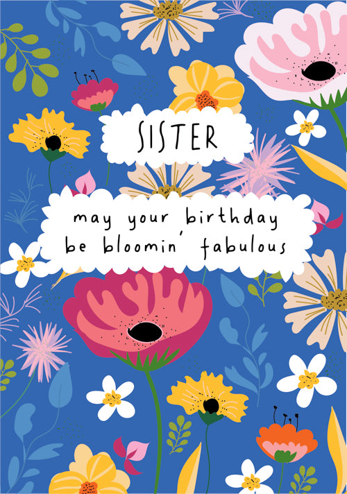 Sister Birthday Card Personalisation