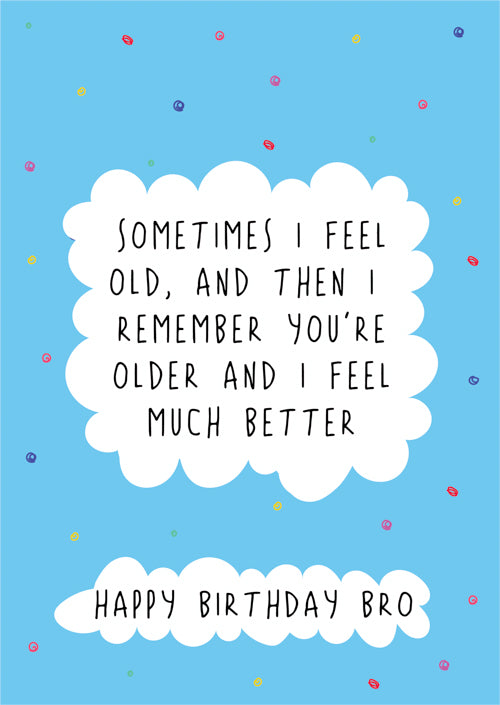 Humour Brother Birthday Card Personalisation