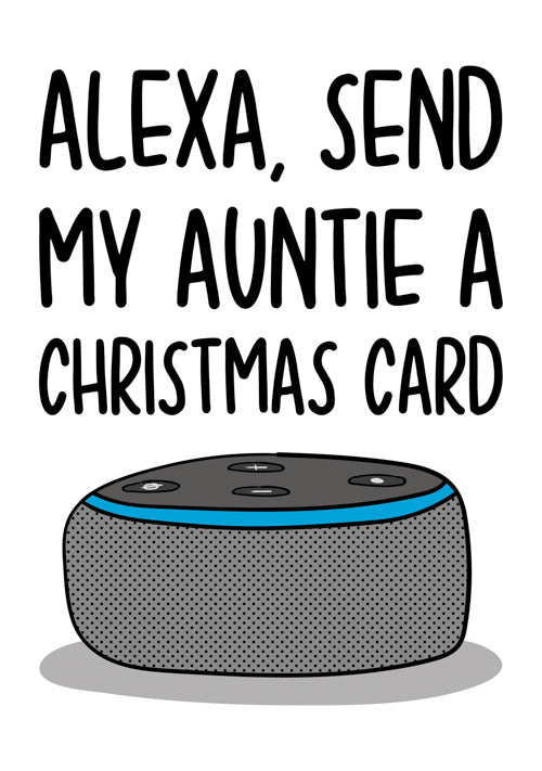 Funny Auntie Christmas Card Personalisation