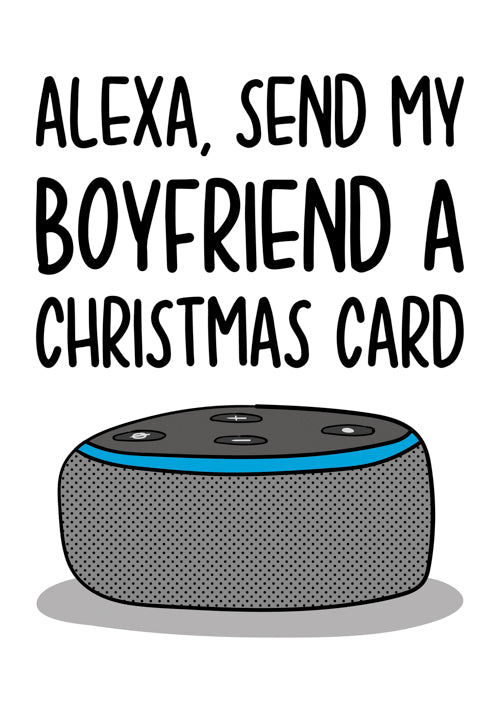 Funny Boyfriend Christmas Card Personalisation