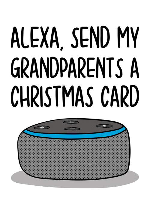 Funny Grandparents Christmas Card Personalisation