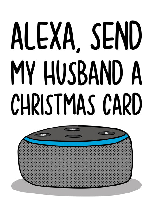 Funny Husband Christmas Card Personalisation