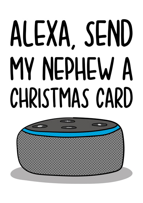 Funny Nephew Christmas Card Personalisation