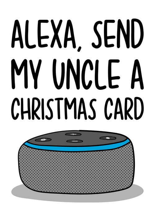 Funny Uncle Christmas Card Personalisation