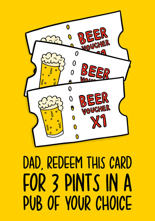 Humour Dad Fathers Day Card Personalisation