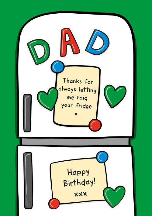 Humour Dad Birthday Card Personalisation