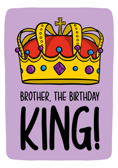 Humour Brother Birthday Card Personalisation