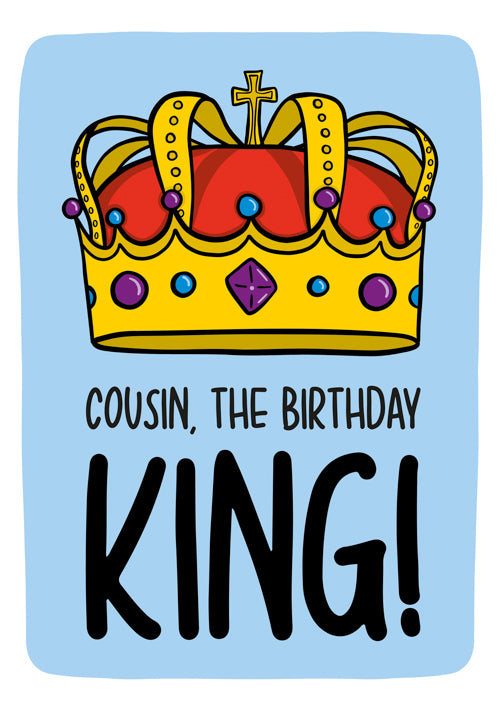 Humour Cousin Birthday Card Personalisation