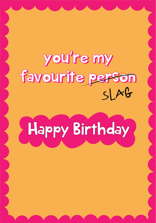 Humour Birthday Card Personalisation