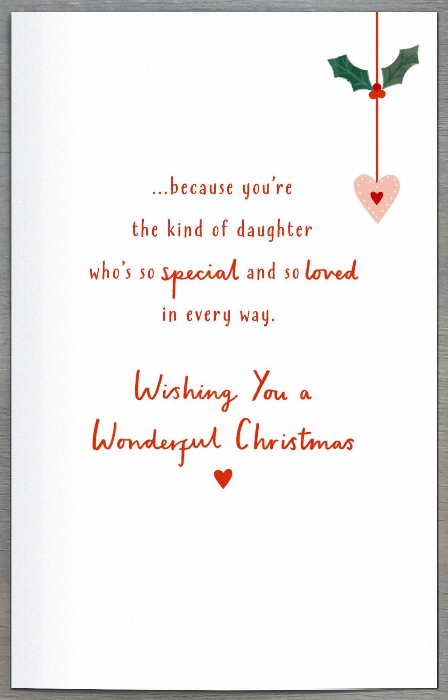 Daughter Christmas Card