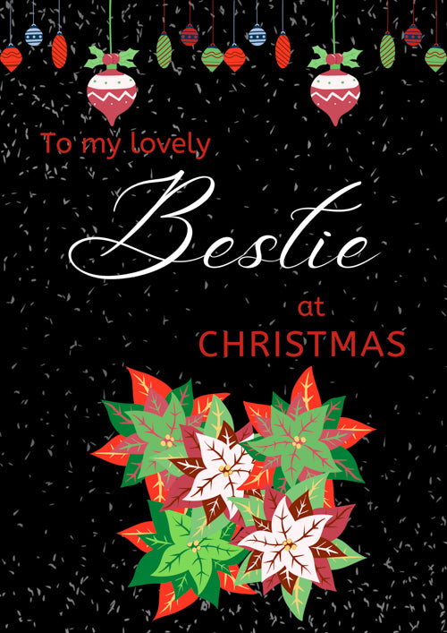 Bestie Christmas Card Personalisation